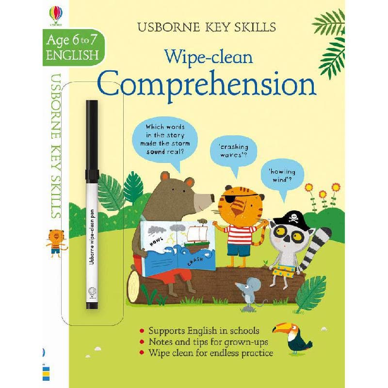 Wipe-clean: Comprehension, Ages 6-7 English (Usborne Key Skills)
