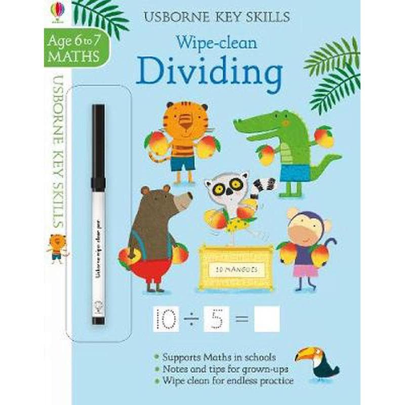 Wipe-clean: Dividing, Ages 6-7 Maths (Usborne Key Skills)