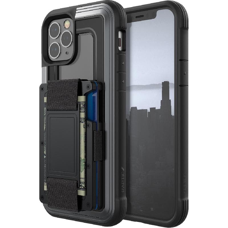 رابتيك Raptic Shield محفظة الهاتف ايفون 12 برو/متوافق مع ايفون 12 اسود
