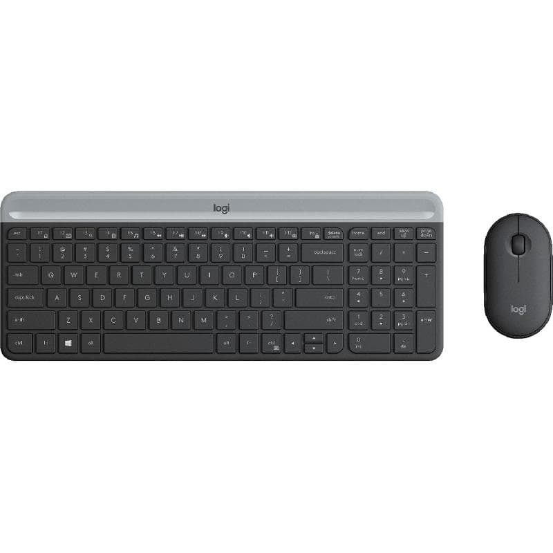 Logitech MK470 Slim Wireless Combo Desktop (Keyboard and Mouse)
Wireless, for Laptop/Desktop Computer/Gaming Desktop Computer/CPU Windows 10 or Later, Graphite