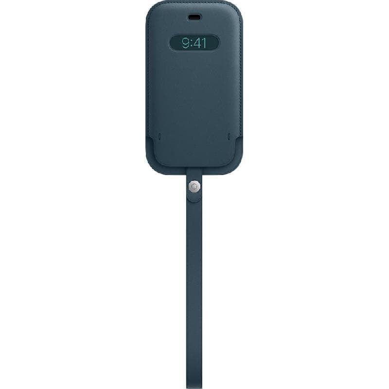 Apple Leather Sleeve with MagSafe, for iPhone 12 mini, Baltic Blue