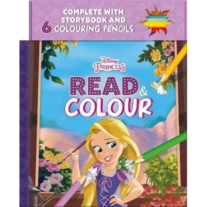 Disney Princess Rapunzel: Read & Colour - Complete with Storybook and 6 Colouring Pencils