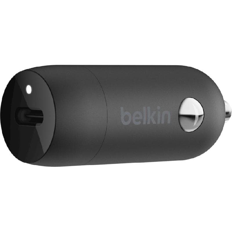 بيلكن بوست تشارج يو اس بي سي بي دي 20 واط شاحن سيارة شحن سريع للبطارية أحادي USB-C PD اسود