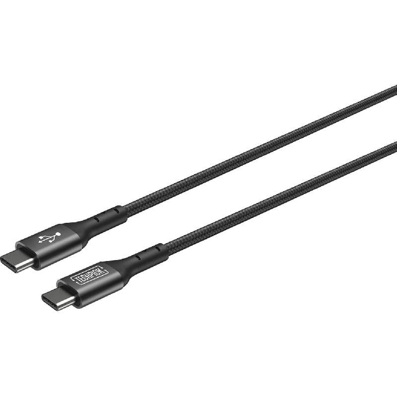 تيكبيك من USB-C الى USB-C سلك شحن ونقل بيانات 1.83 m ( 6.00 ft ) اسود