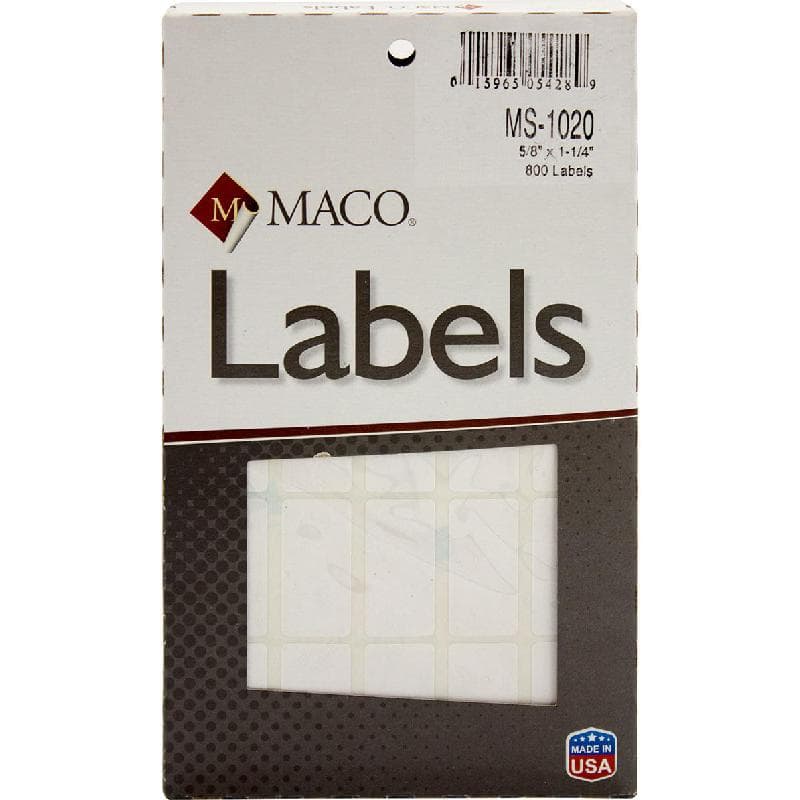 Maco Multipurpose Labels, A6 Size, Rectangle, White, 800 Labels