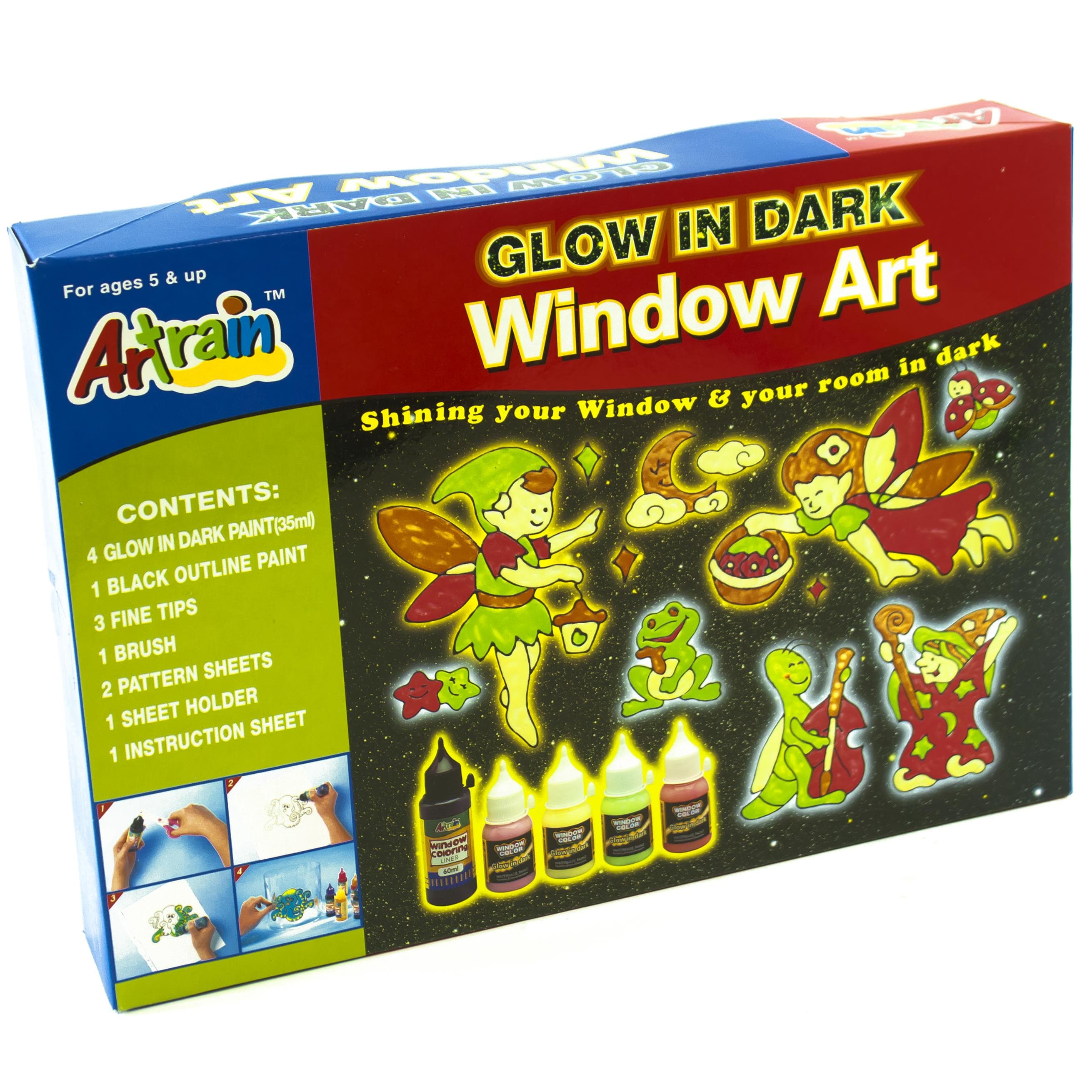 Artrain Window Art (Glow in the Dark) Color Paint