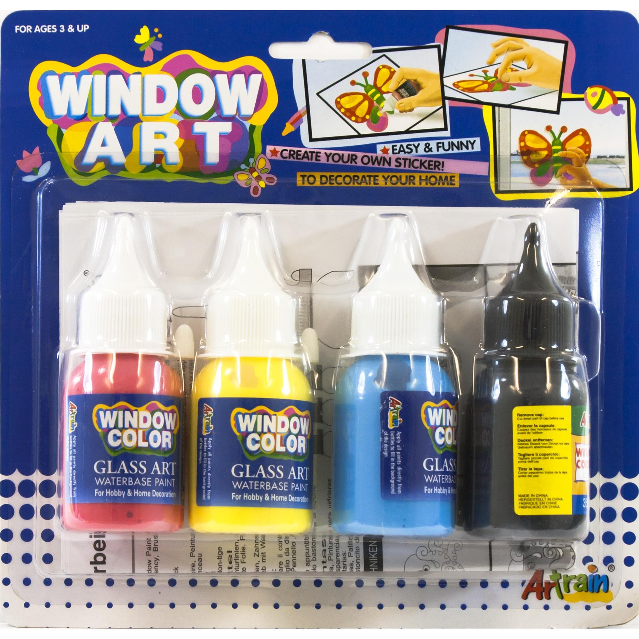 Artrain Window Art (Glow in the Dark) Color Paint