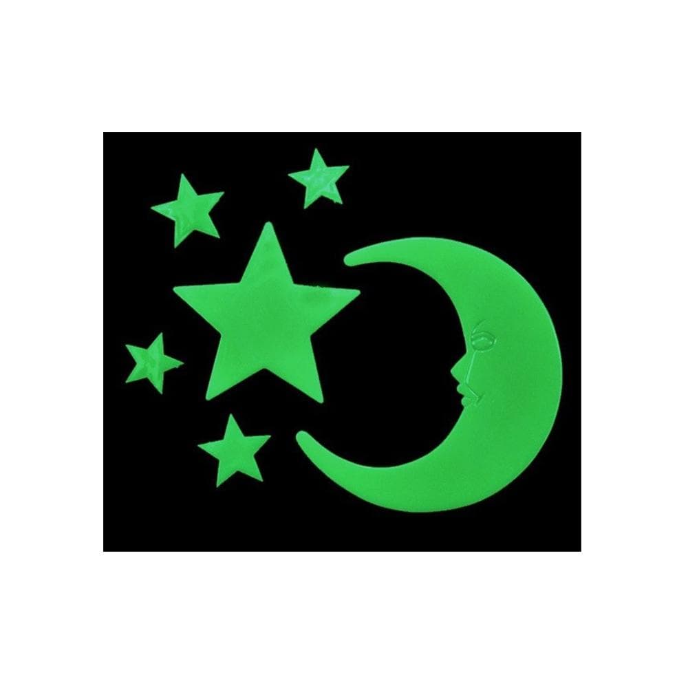 Moon & Smile Star Glow-in-The-Dark Model