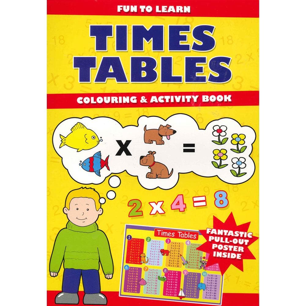 Time Tables Colouring & Activity Books