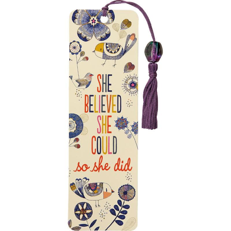 بيتر بوبر برس فاصل كتاب مطرز "She Believed She Could, So She Did" كرتون