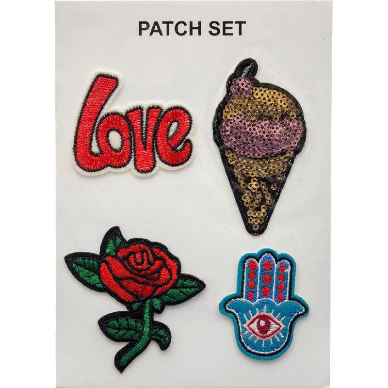 Love Stickers, Patch Set, 4 Pieces