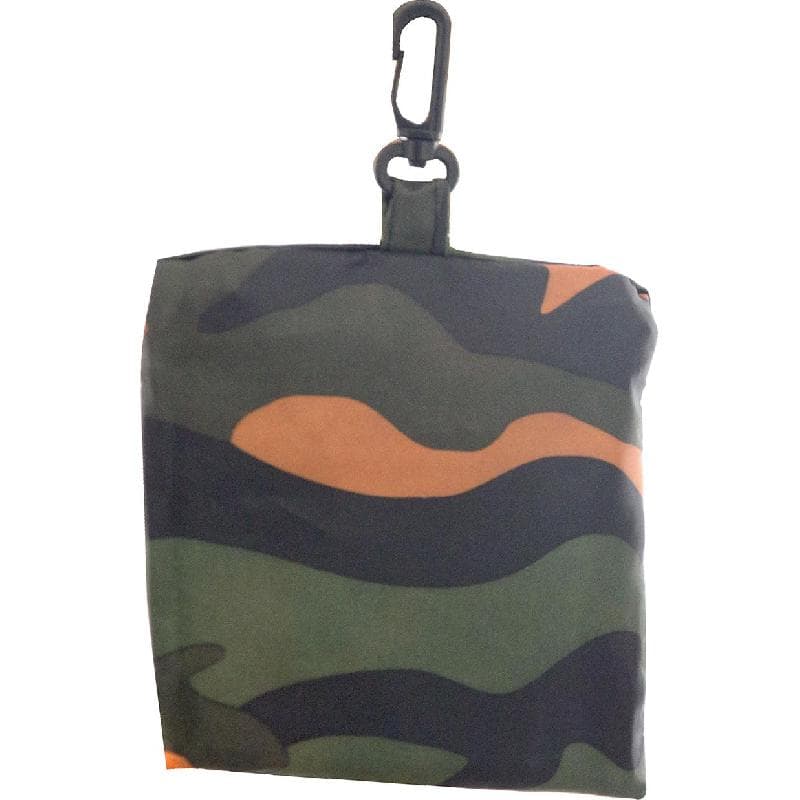 Camouflage Tote Bag, Black/Orange