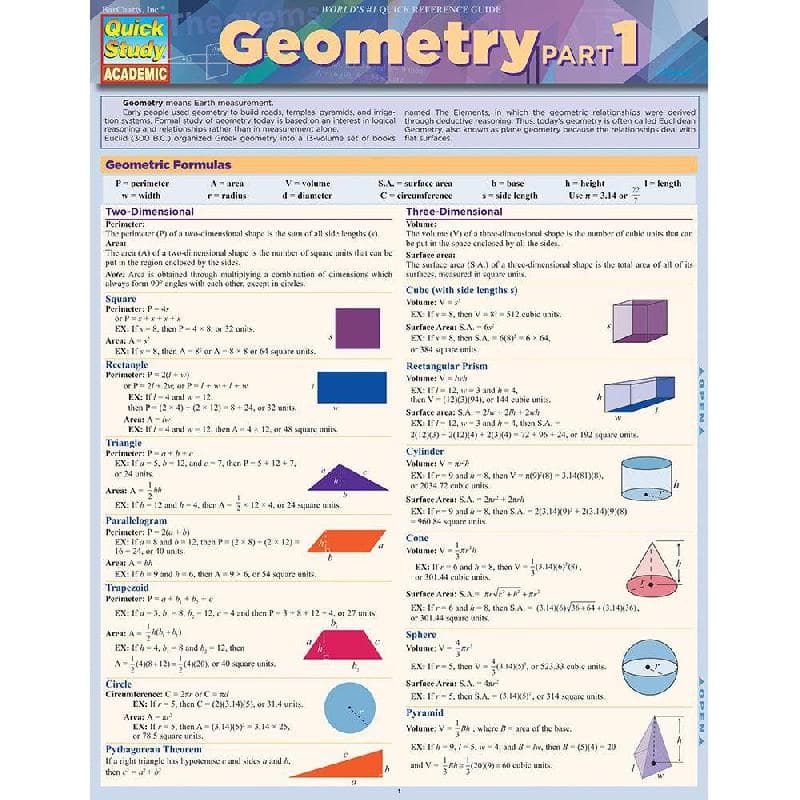 Geometry, Part 1
