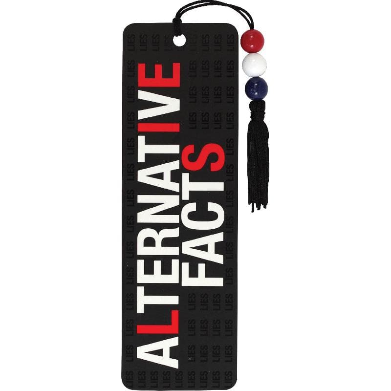 بيتر بوبر برس فاصل كتاب مطرز عبارة "Alternative Facts" كرتون