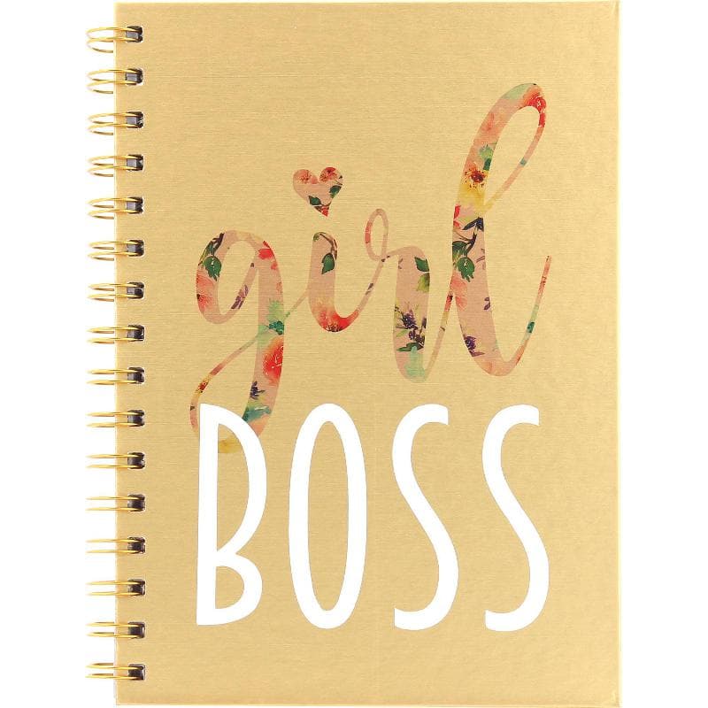 Roco Exercise Book, "Girl Boss", A5, 80 Sheets, Single Ruled (Arabic), Gold