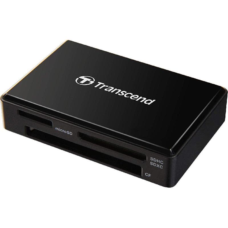 ترانسيند آر دي سي 8 قارىء بطاقات متعدد منفذ USB-C (3.1 - الجيل 1) اسود