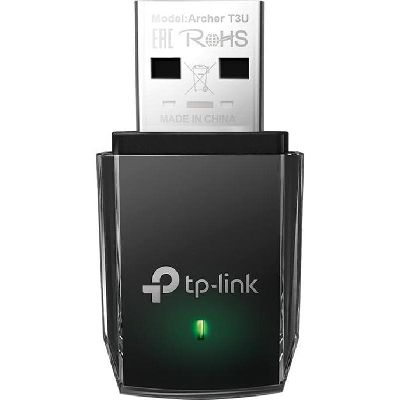تي بي لينك آرشر تي 3 يو محول شبكة لاسكلي USB (لاسلكي ايه سي (802.11 ايه سي (5 جيجاهرتز/نطاق مزدوج (2.4 جيجاهرتز