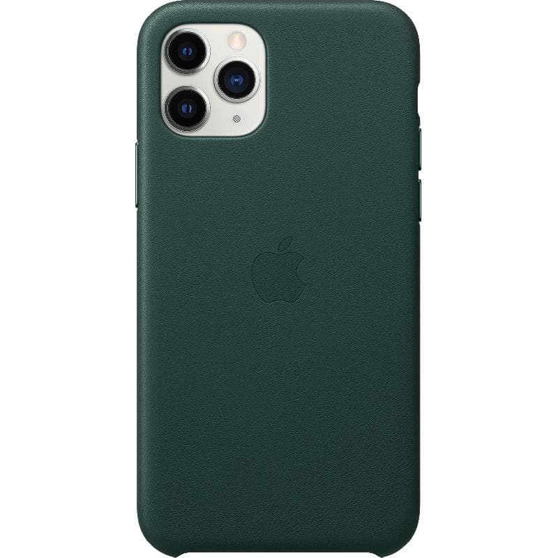 Apple Leather, Back Cover Mobile Case, for iPhone 11 Pro, Forest Green