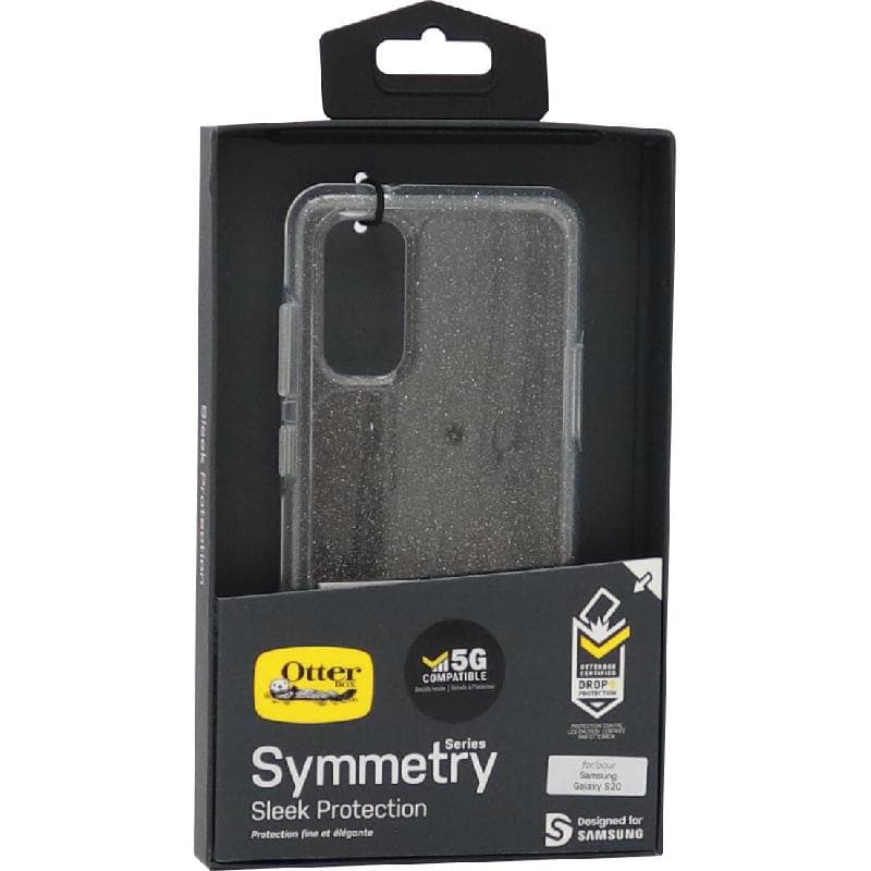 OtterBox Symmetry Clear Back Cover Mobile Case, for (Samsung) Galaxy S20, Stardust/Clear