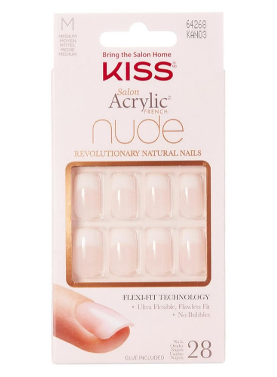 Salon Acrylic Nude French Nails Cashmere