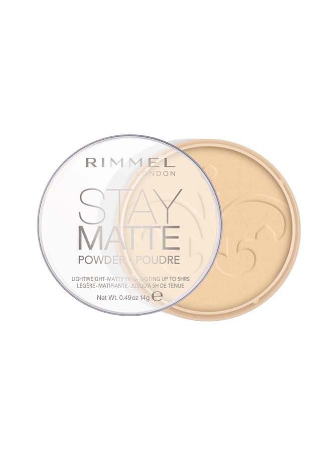 Stay Matte Pressed Powder 14 g 01 Transparent