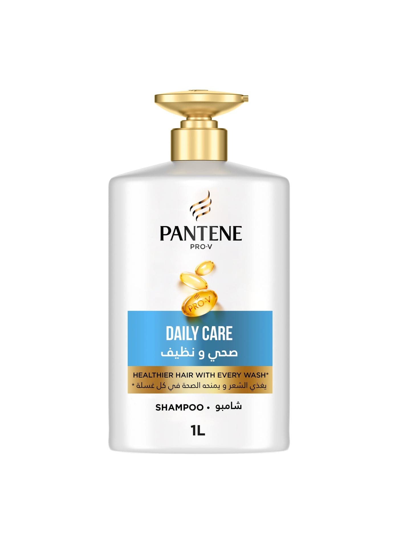 Pro-V Daily Care 2 In 1 Shampoo Healthier Hair With Every Wash white 1litre