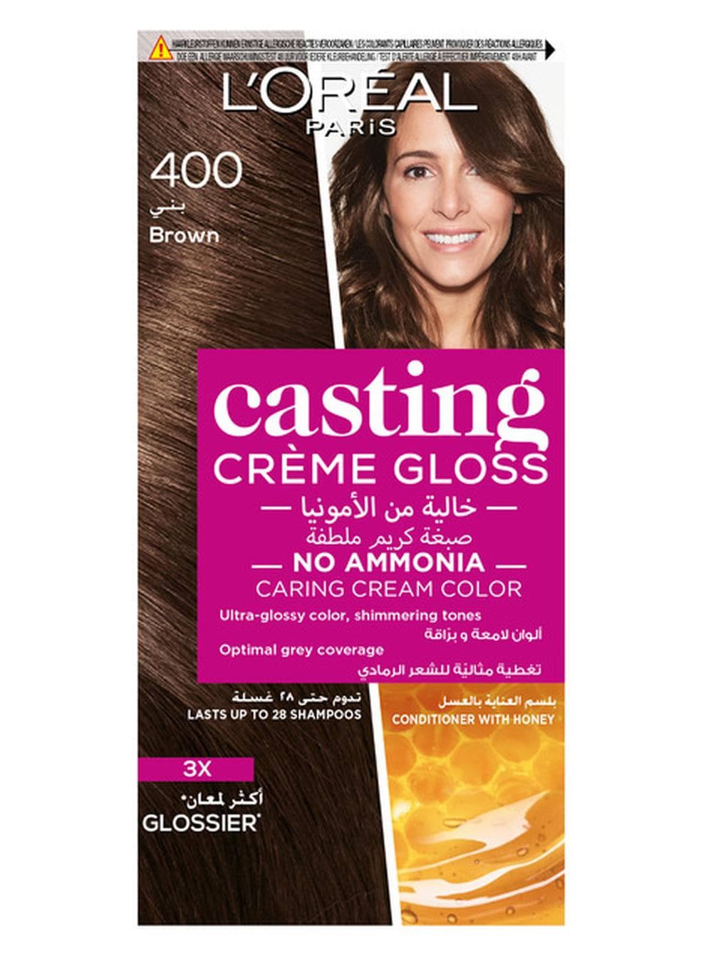 Casting Cream Gloss Hair Color 400 brown 180ml