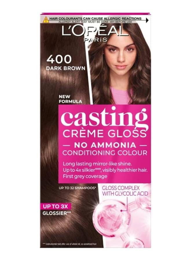 Casting Cream Gloss Hair Color 400 brown 180ml