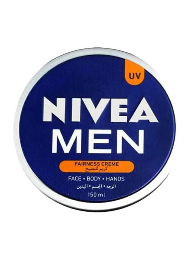 Men Fairness Moisturising Cream For Face Body And Hands With Uv Filters Andliquorice Extract For Even Skin Tone Tin 150ml