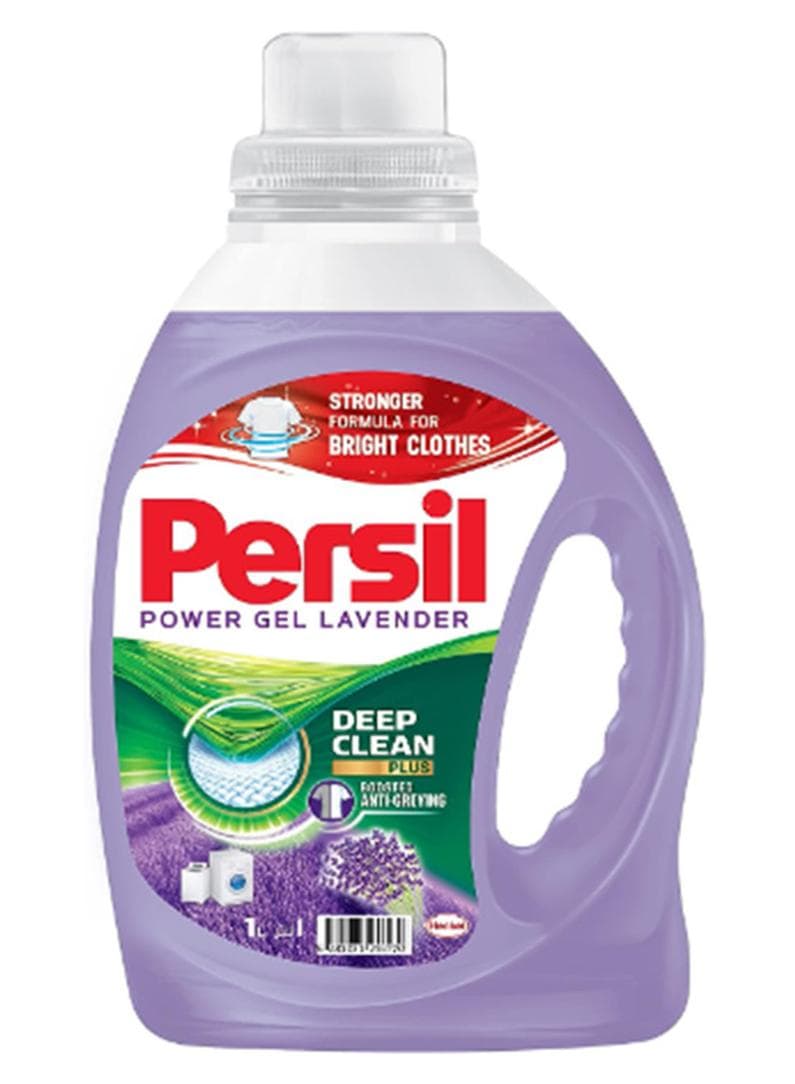 Power Gel Liquid Laundry Detergent With Deep Clean Technology Lavender 1Liters