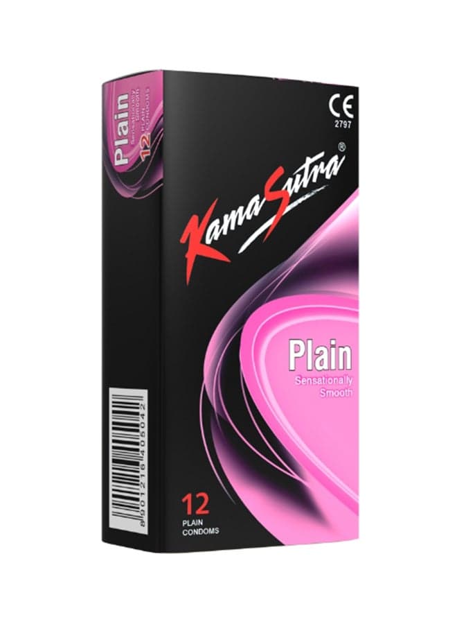 12-Piece Plain Condoms