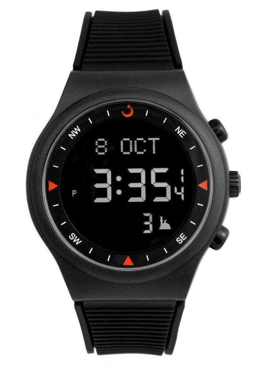 Men's Rubber Youth Digital Watch WY-16 - 38 mm - Black