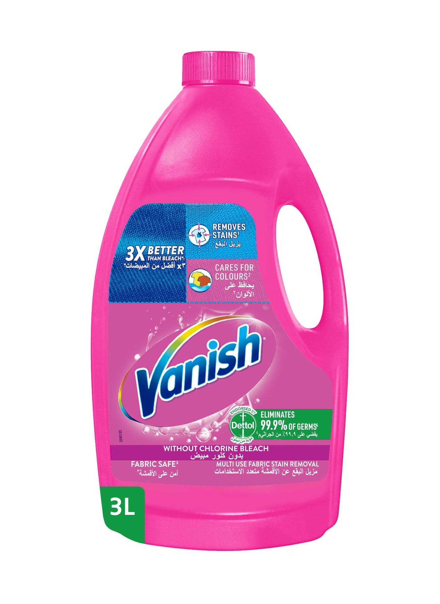 Laundry Stain Remover Pink Liquid 3Liters