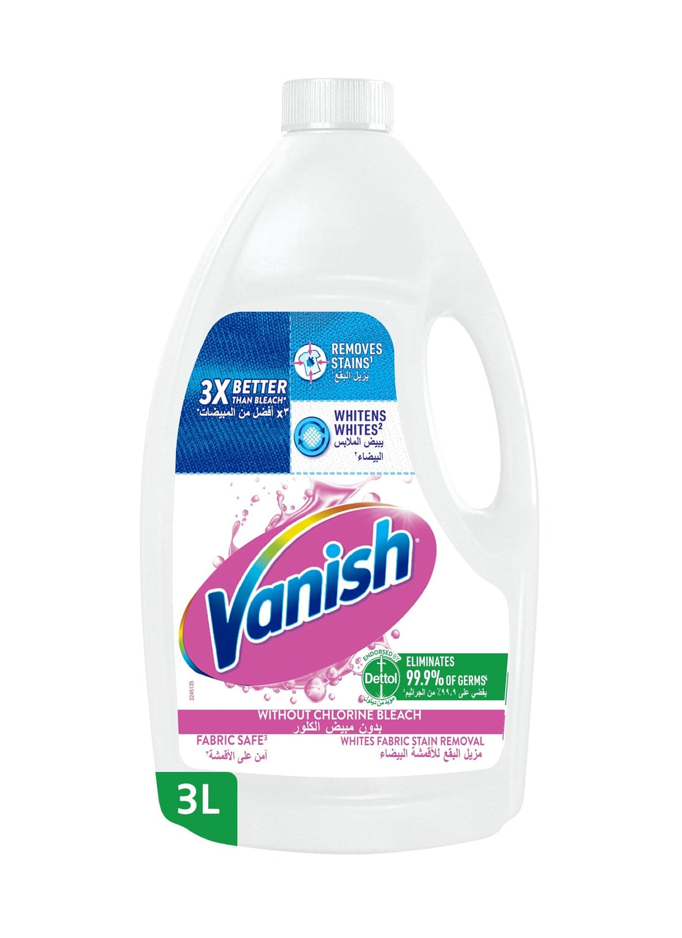 White Liquid Stain Remover pink 3Liters