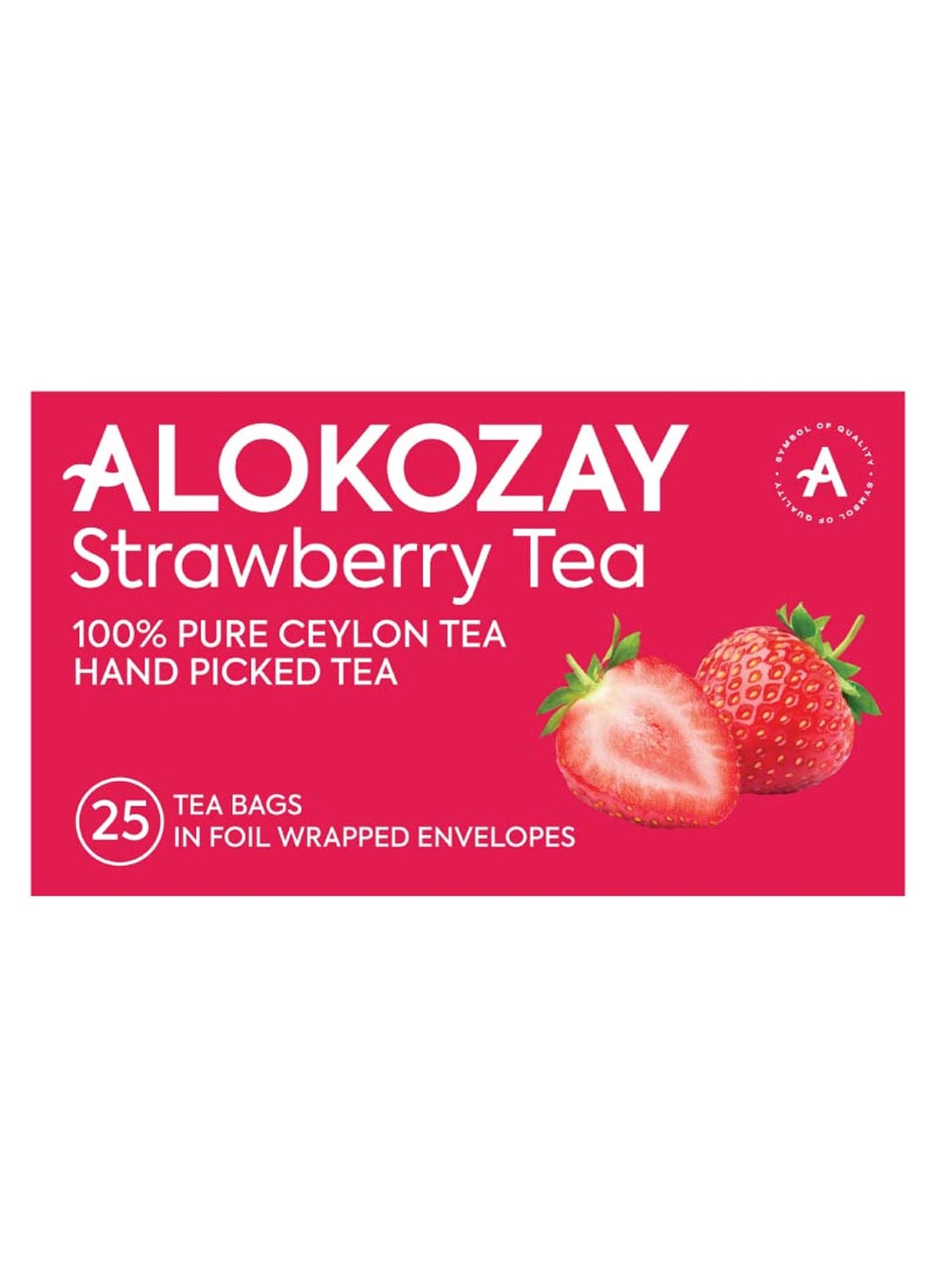 Strawberry Tea 25 Tea Bags In Foil Wrapped Envelopes 50grams