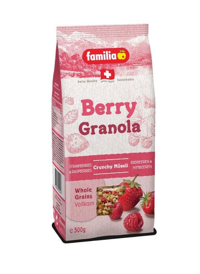 Berry Granola Crunchy Muesli With Strawberries And Raspberries 500grams