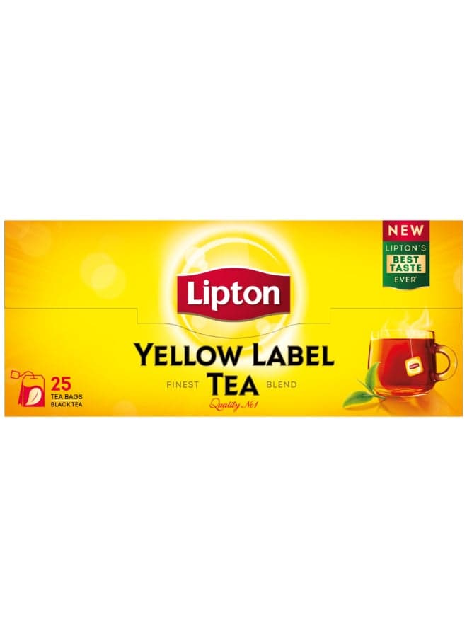 Yellow Label Black Tea, 25 Teabags 2grams
