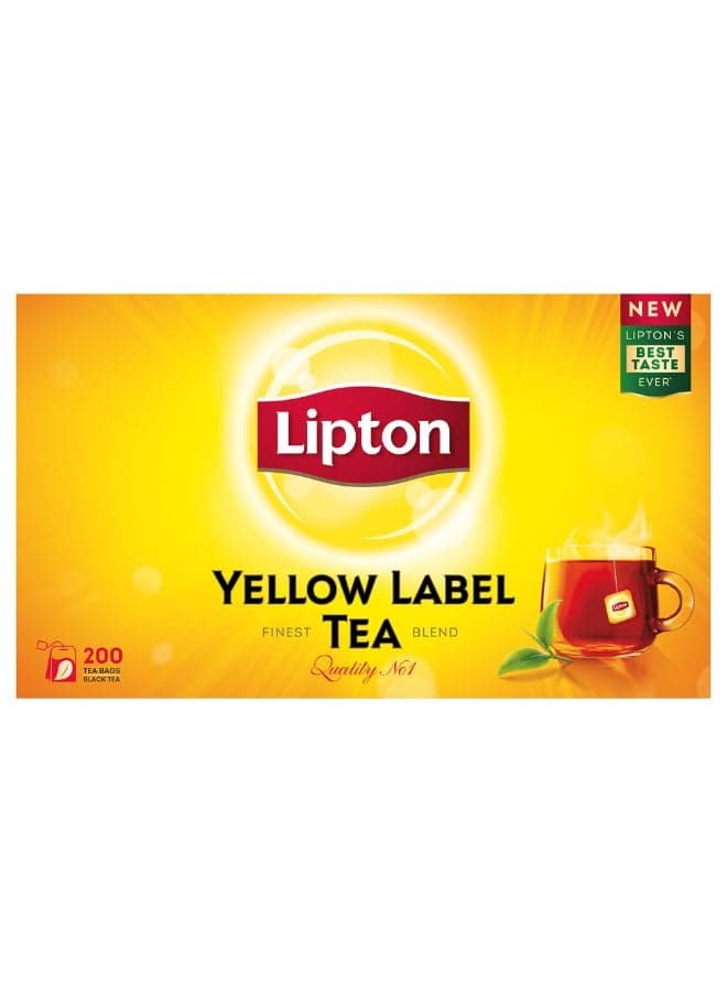 Yellow Label Black Tea, 200 Teabags 2grams