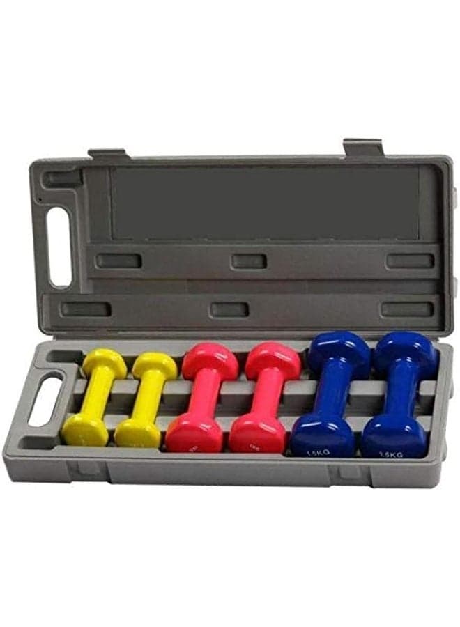Vinyl Covered Dumbbell Set 10kg