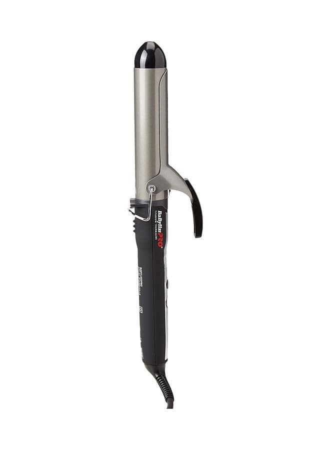 BaBylissPRO 32mm Digital Curling Iron with Titanium-Tourmaline Coating | Adjustable Temperature & Fast Heat-Up | Curl Definer Wand for Smooth | Loose Waves & Voluminous Curls - BAB2274TTSDE Silver/Black 32ml