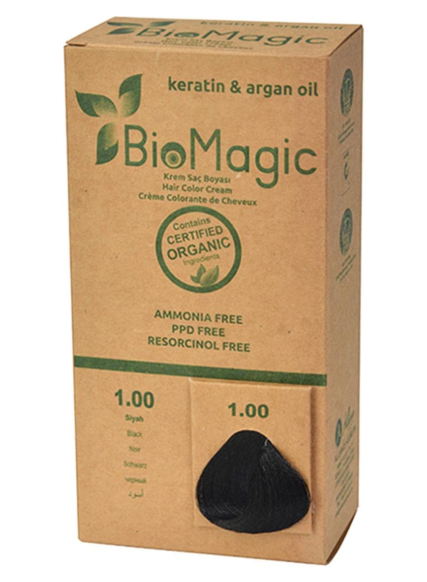 Hair Color Cream With Keratin And Argon Oil 1.00 Black 1.00 Black
