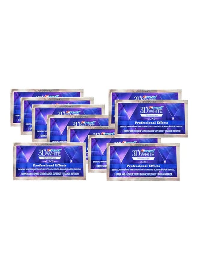 3D Whitestrips Professional Effects Advanced Seal - 10 Pieces, 20 Strips 50grams