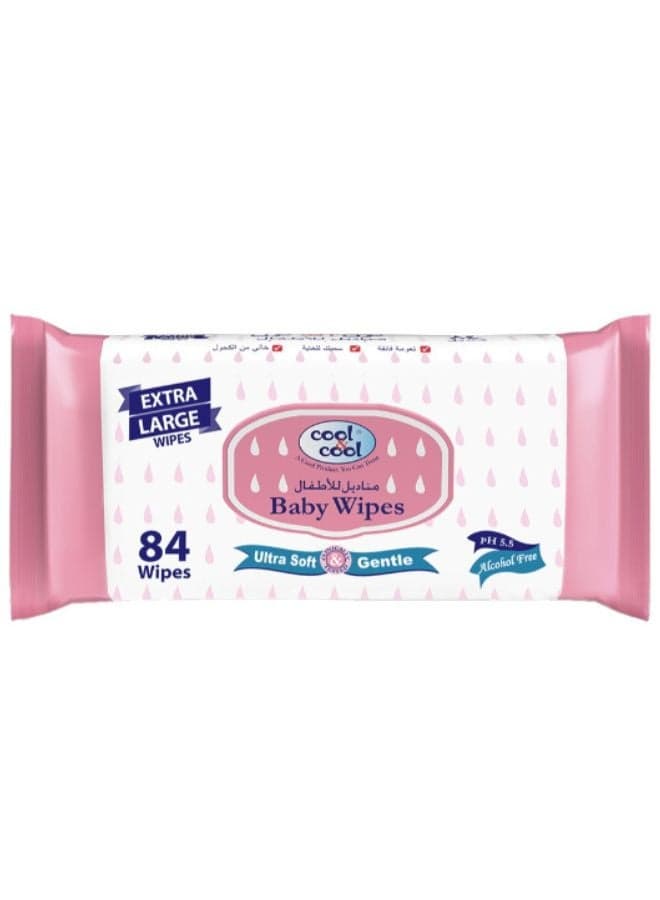 Baby Wipes 84 Sheets Extra Large