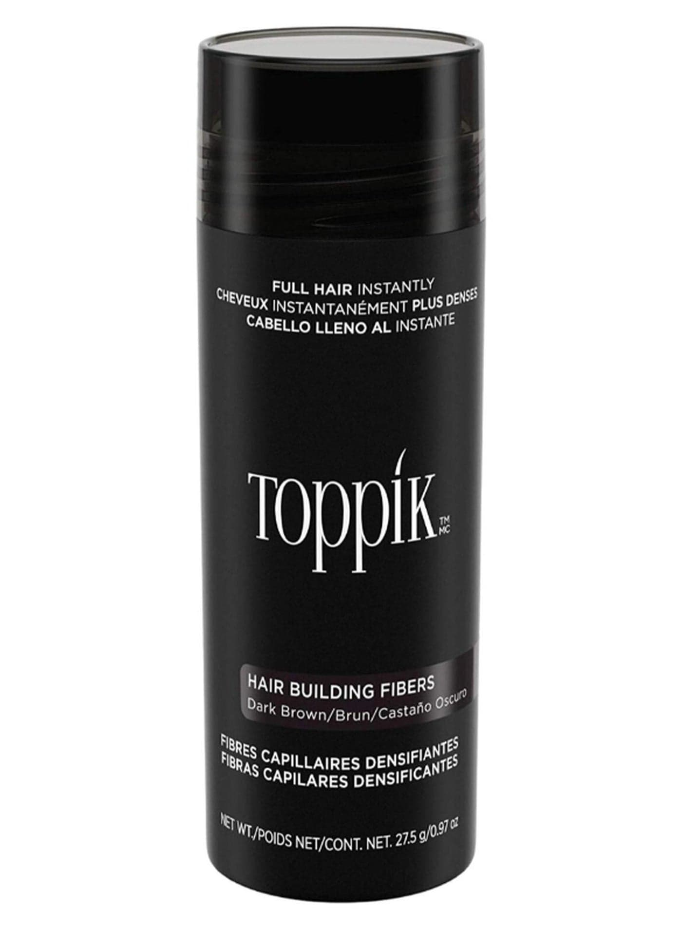 Hair Building Fibers Instant Hair Concealer for Thinning Hair, Hair Fiber for Men & Women, Texture Powder with Natural Keratin, Long-Lasting Hair Color - Dark Brown 27.5grams