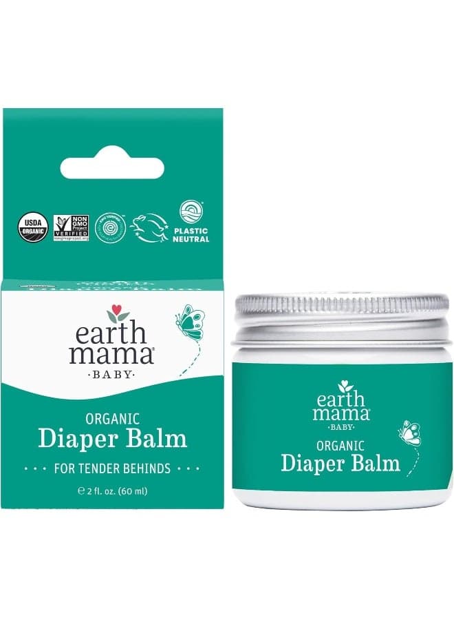 Baby Organic Diaper Balm, 2 fl oz