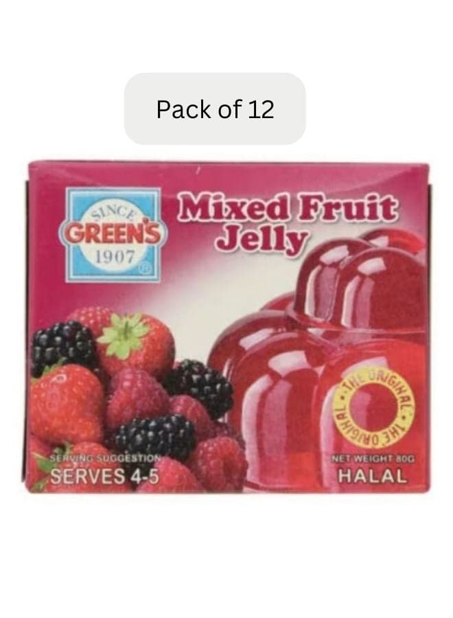 Jelly Mixed Fruit 80grams Pack of 12