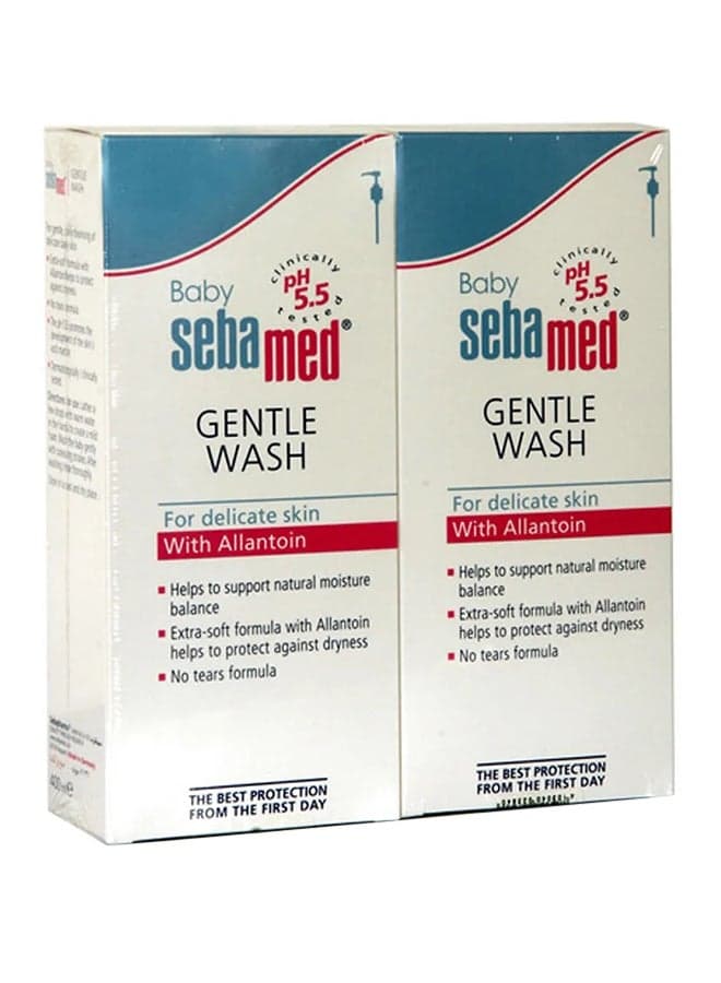 Gentle Wash With Allantoin For Baby Delicate Skin 400ml Pack of 2