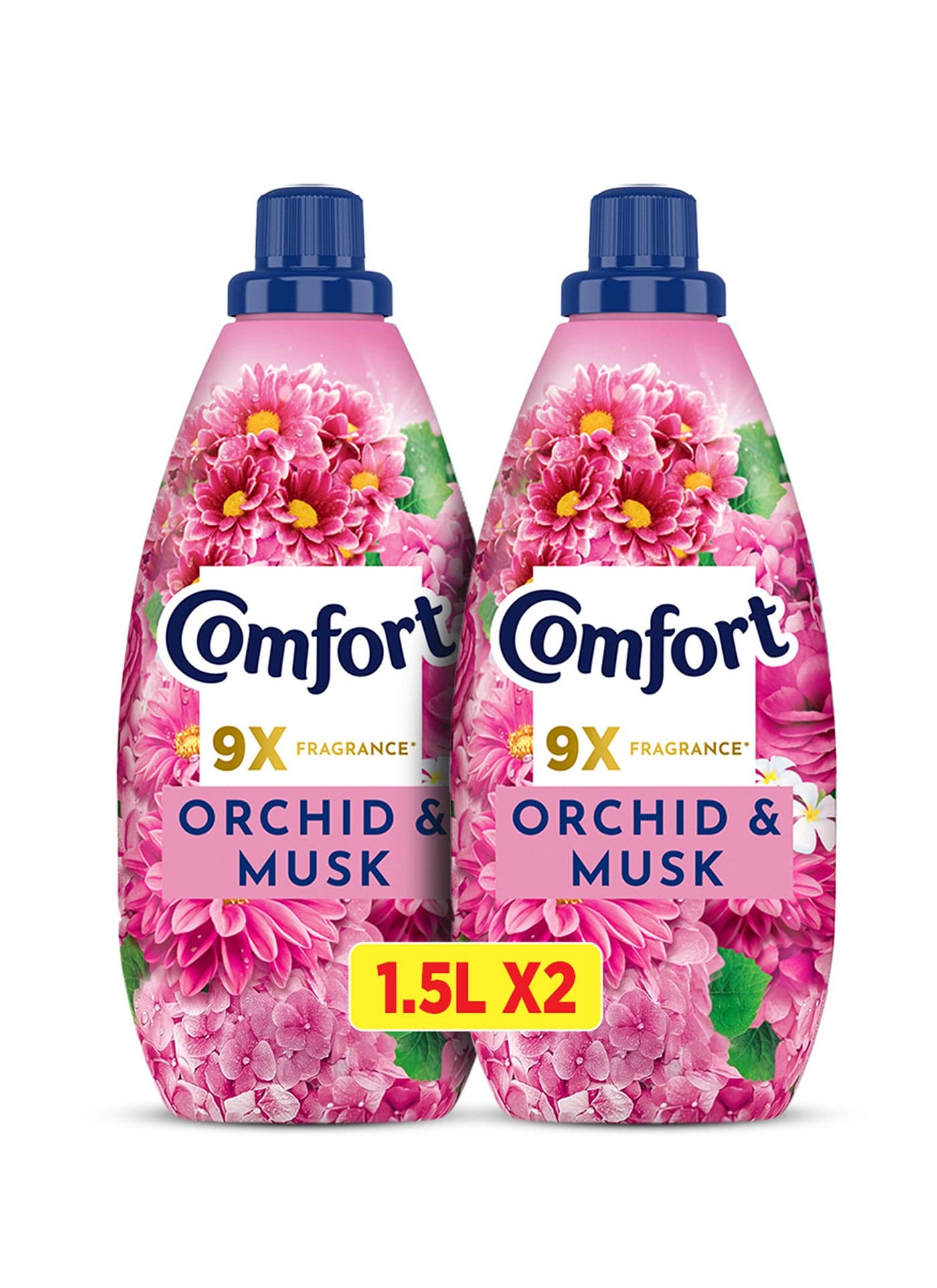 Fabric Softener Orchid And Musk For Long Lasting Fragrance Pack Of 2 1.5Liters