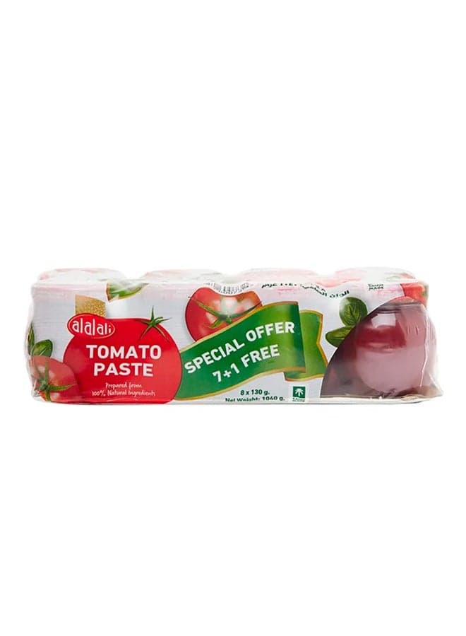 Tomato Paste, 130g × 7+1 Pack of 8