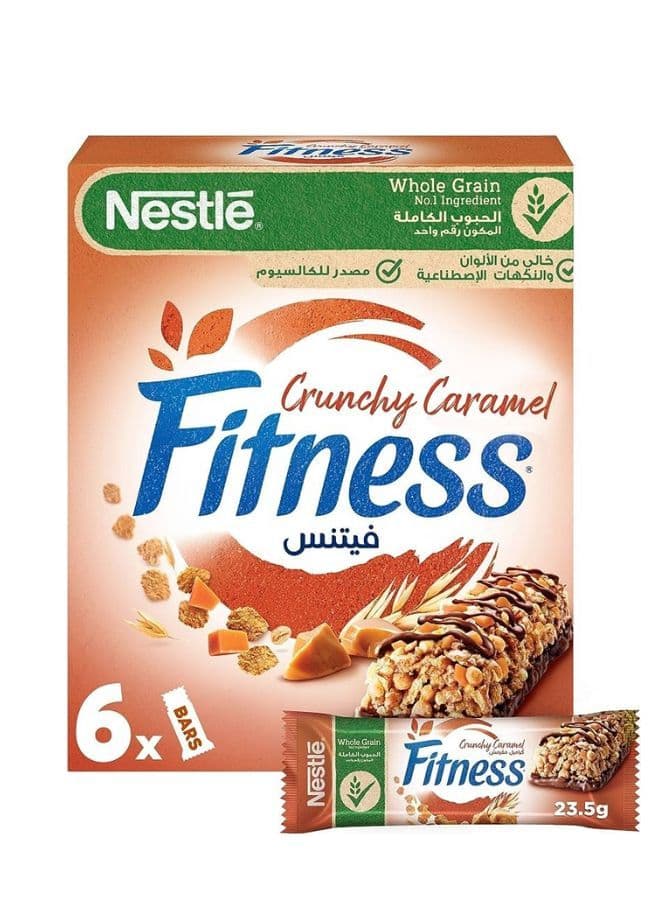Crunchy Caramel Breakfast Cereal Bar 23.5grams Pack of 6